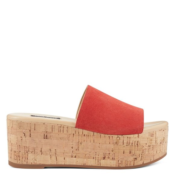 Nine West Shoes - -Nine West Vale Platform Slide Sandals